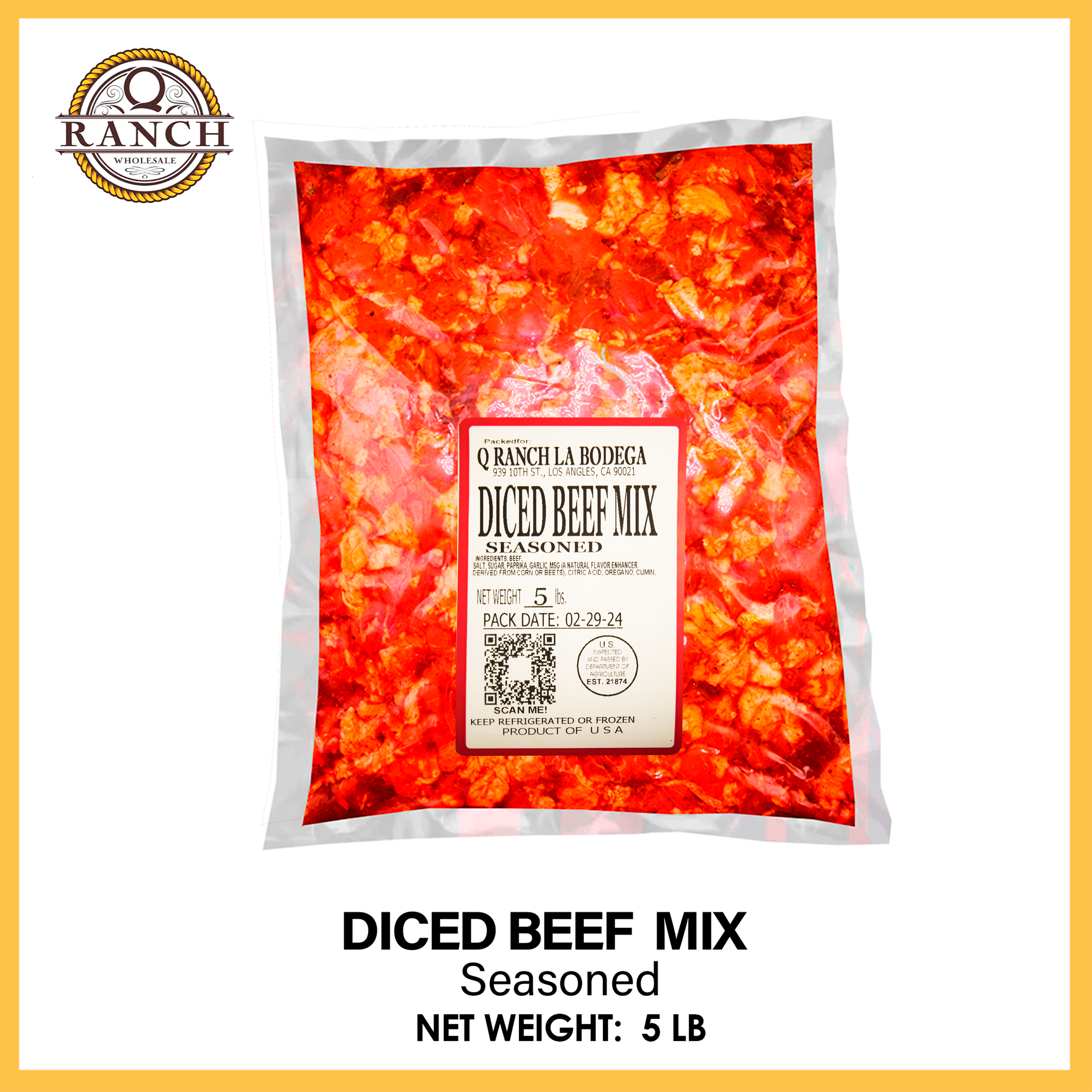 diced beff mix