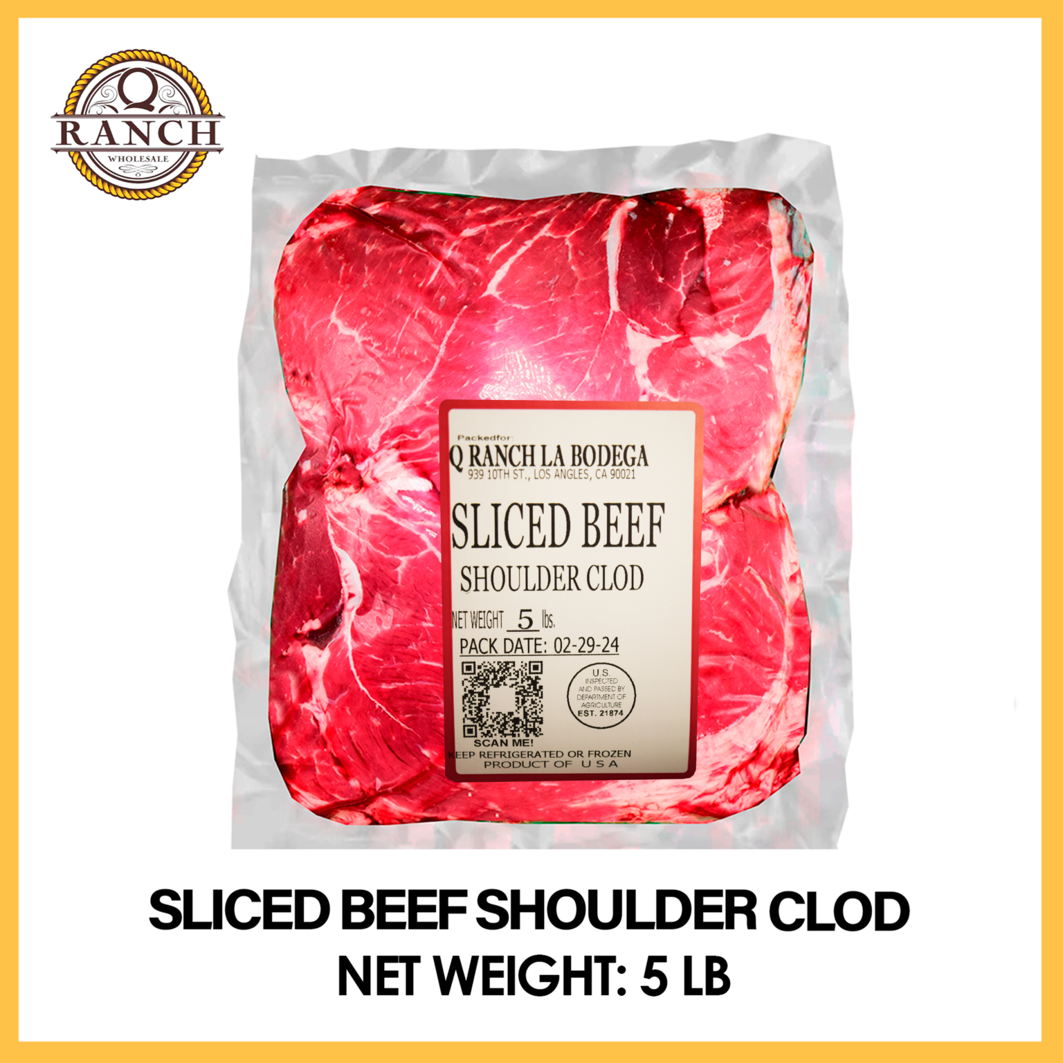 sliced beff shoulder